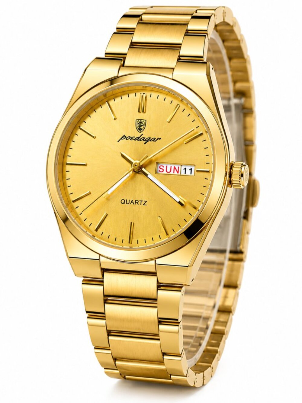 WA-14--Podagra Men's Luxury Gold Quartz Watch New with Box